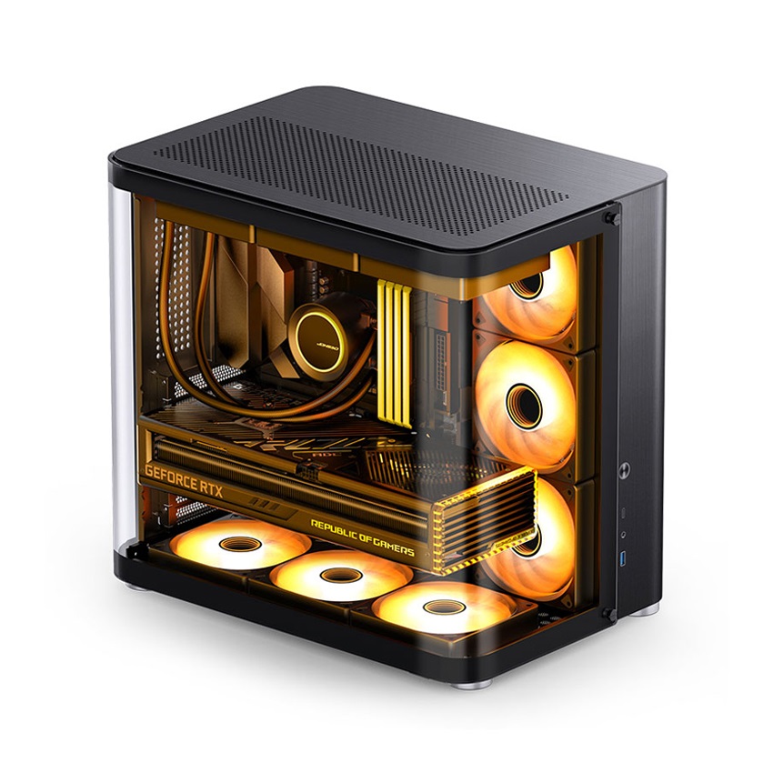 Vỏ case Jonsbo TK-2 Black (ATX/Mid Tower/Màu Đen)