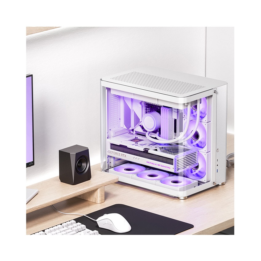 Vỏ case Jonsbo TK-2 White (ATX/Mid Tower/Màu Trắng )