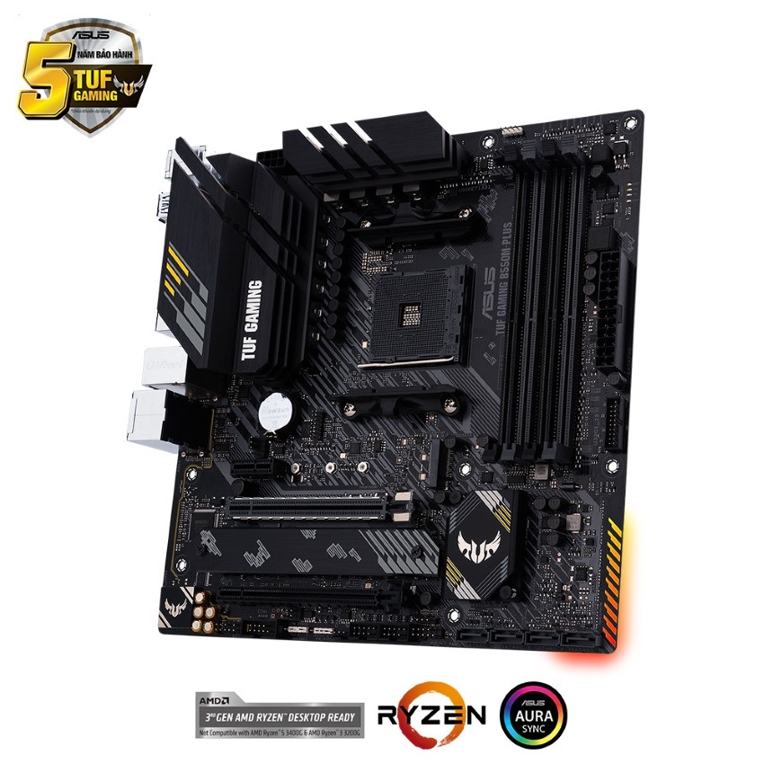 Mainboard ASUS TUF GAMING B550M-PLUS (AMD B550, Socket AM4, m-ATX, 4 khe RAM DRR4)