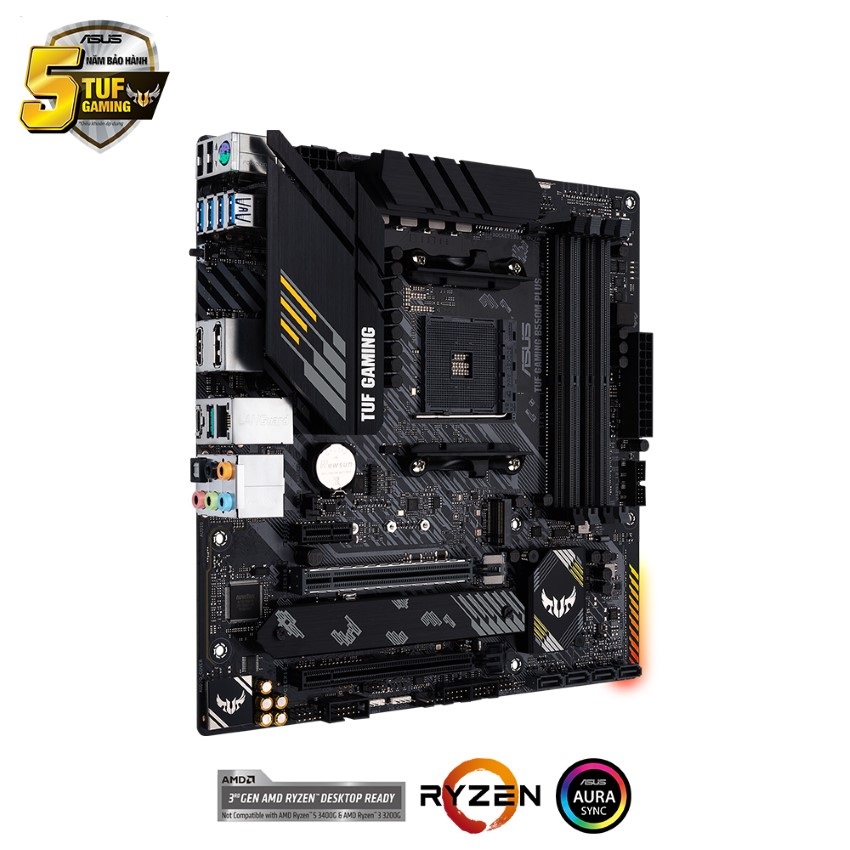 Mainboard ASUS TUF GAMING B550M-PLUS (AMD B550, Socket AM4, m-ATX, 4 khe RAM DRR4)