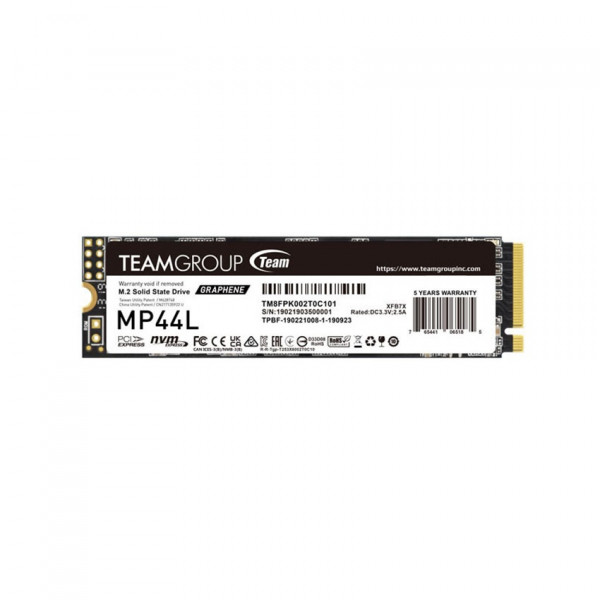 Ổ cứng SSD Teamgroup MP44L 500GB M.2 2280 PCIe 4.0x4 (Đọc 5000MB/s, Ghi 2500MB/s)