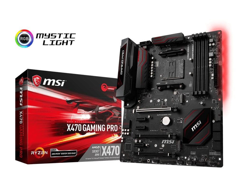 MSI X470 GAMING PRO ( Socket: AM4 , Chipset: X470 )