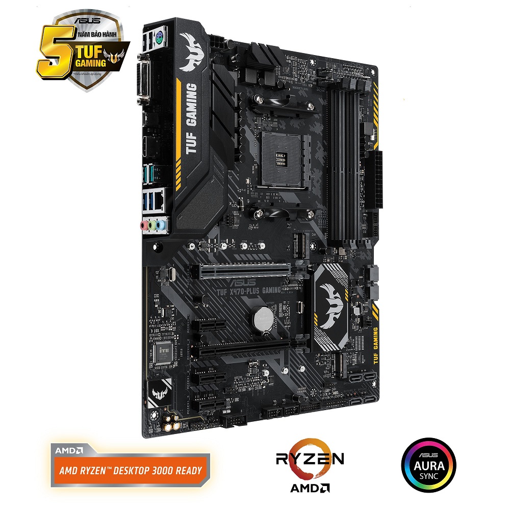 Mainboard ASUS TUF X470-Plus Gaming (AMD X470, Socket AM4, ATX, 4 Khe Cắm Ram DDR4)