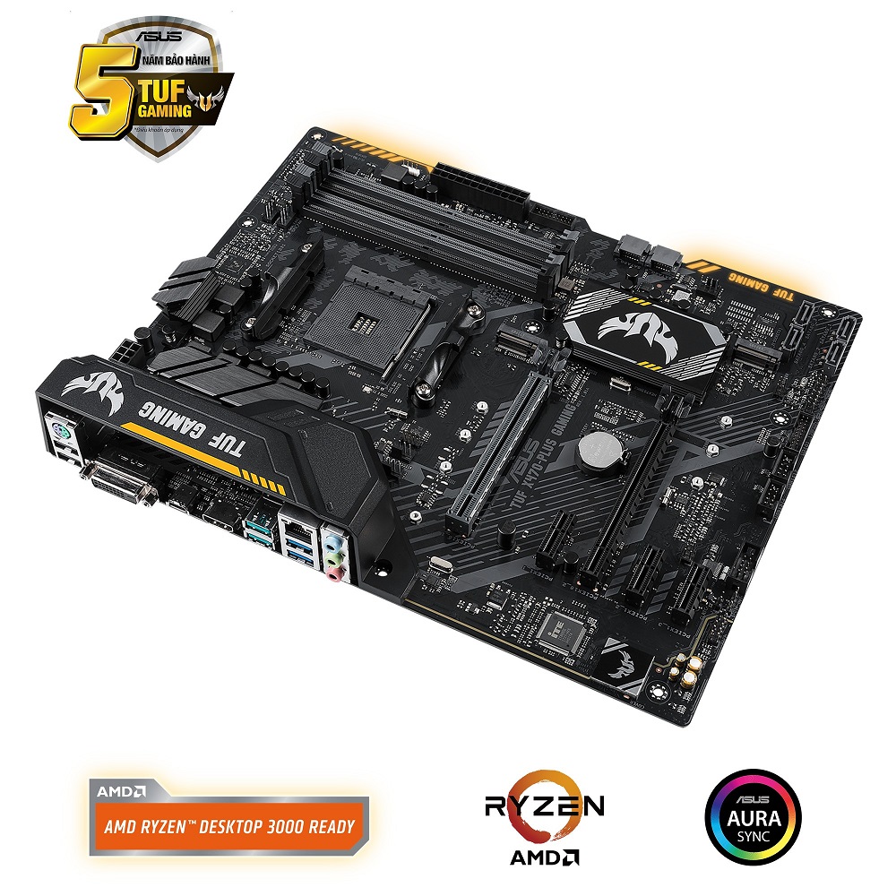 Mainboard ASUS TUF X470-Plus Gaming (AMD X470, Socket AM4, ATX, 4 Khe Cắm Ram DDR4)