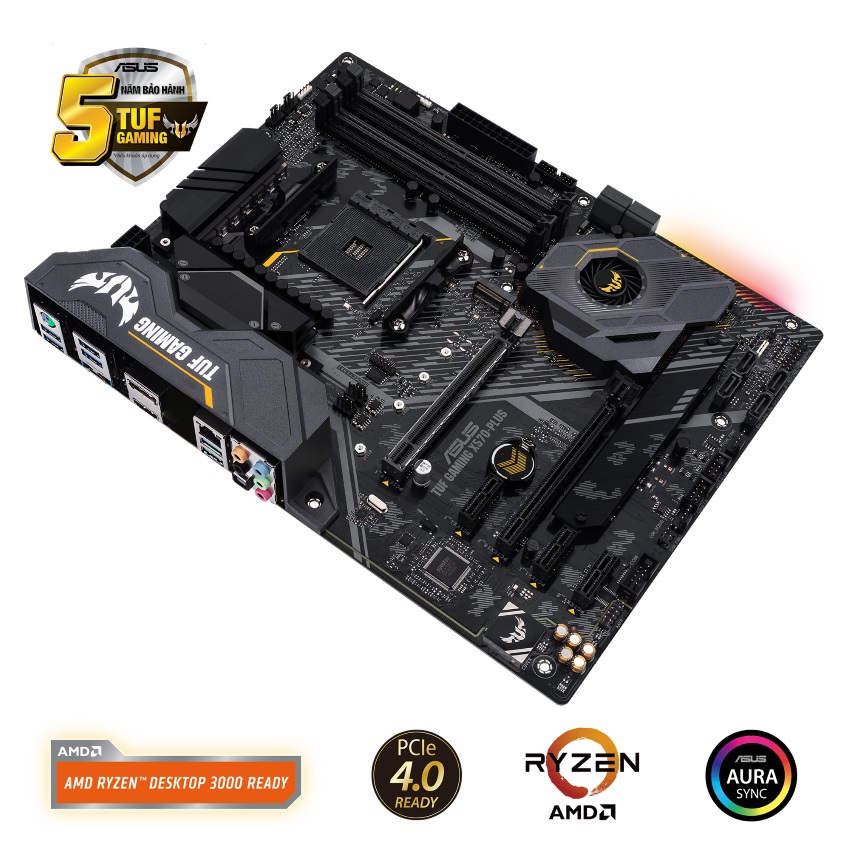 Mainboard ASUS TUF GAMING X570-PLUS (AMD X570, Socket AM4, ATX, 4 khe RAM DDR4)