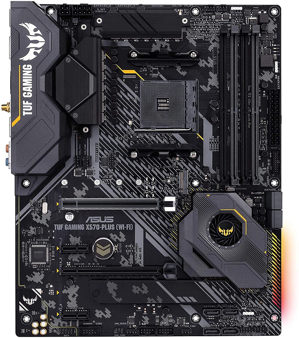 Mainboard ASUS TUF GAMING X570 PLUS (Wi-Fi) (AMD X570, Socket AM4, ATX, 4 khe RAM DDR4)