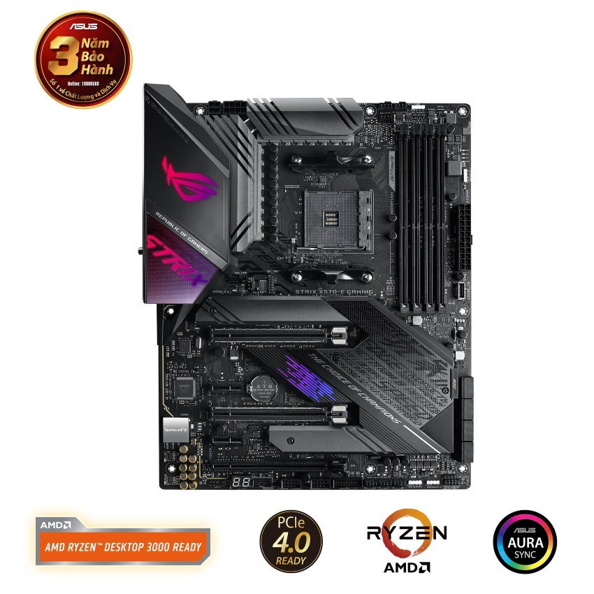 Mainboard ASUS ROG STRIX X570-E GAMING (AMD X570, Socket AM4, ATX, 4 khe RAM DDR4)