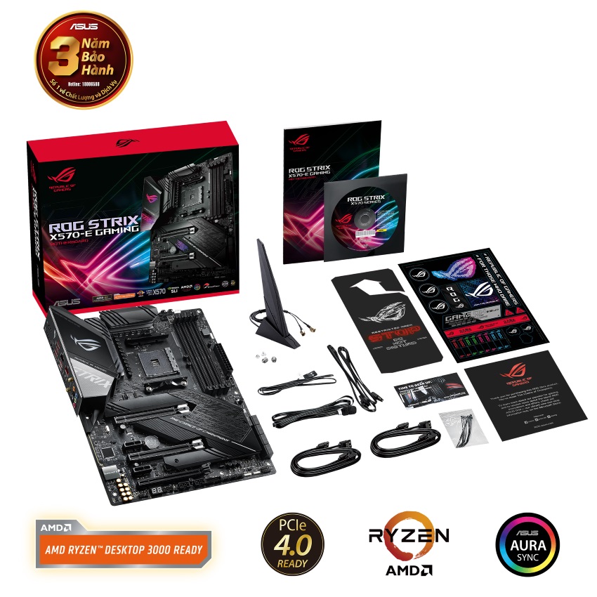 Mainboard ASUS ROG STRIX X570-E GAMING (AMD X570, Socket AM4, ATX, 4 khe RAM DDR4)