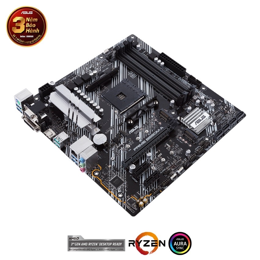 Mainboard ASUS PRIME B550M-A (AMD B550, Socket AM4,m- ATX, 4 khe RAM DRR4)