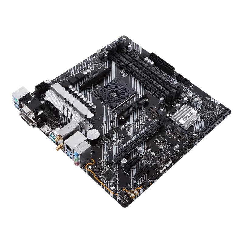 Bo mạch chủ ASUS PRIME B550M-A (WI-FI) II (AMD B550, Socket AM4,m- ATX, 4 khe RAM DRR4)