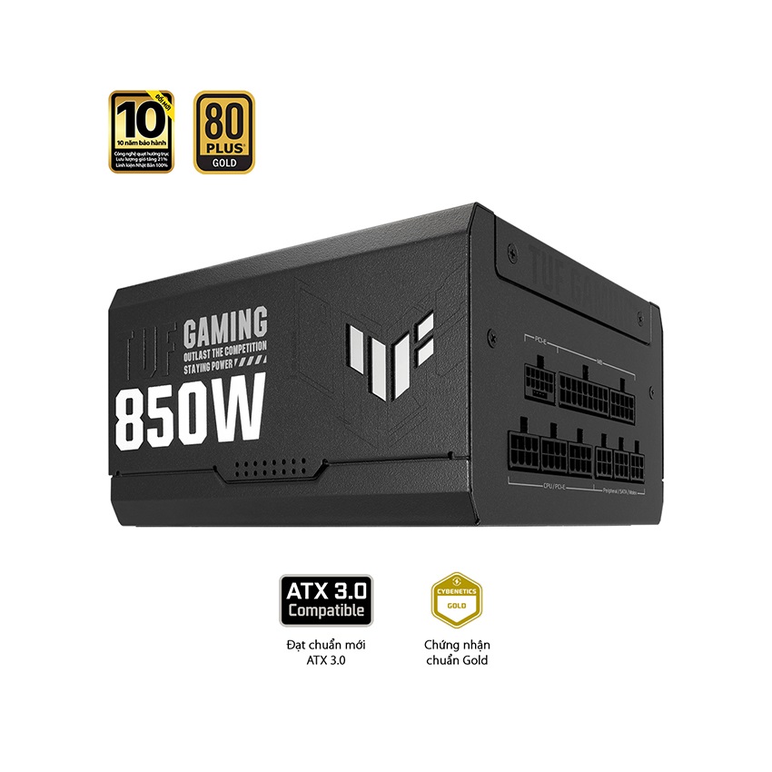 Nguồn Asus TUF Gaming 850W Gold ATX3.0 ( Pci Gen 5.0 /80 Plus Gold/Màu Đen/Full Modular)