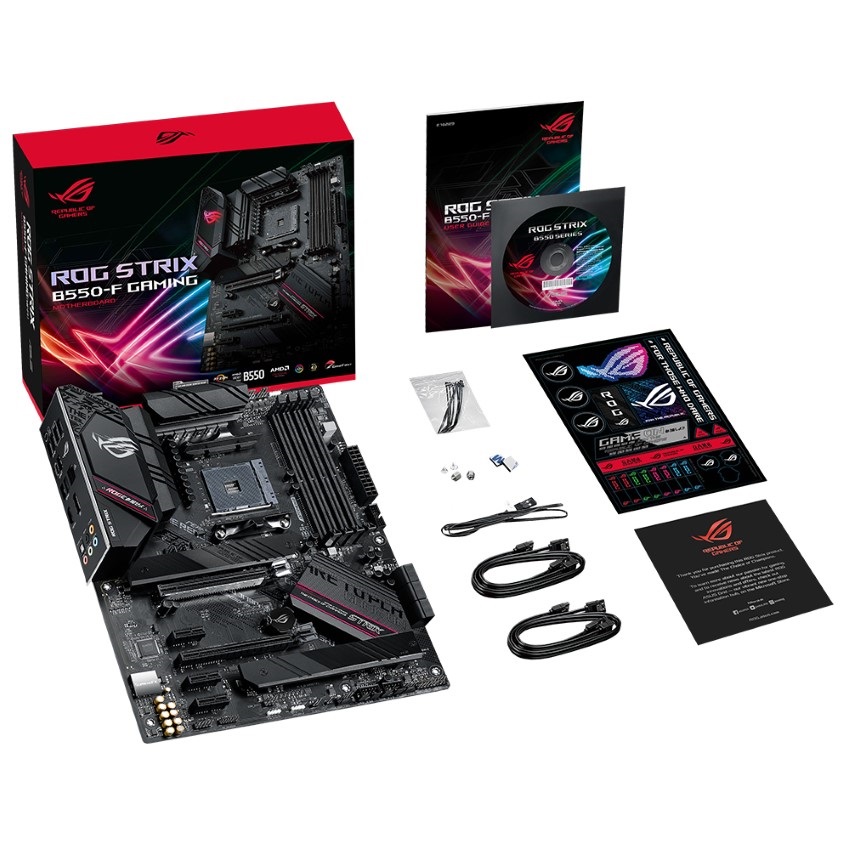 Mainboard ASUS ROG STRIX B550-F GAMING (AMD B550, Socket AM4, ATX, 4 khe RAM DRR4)