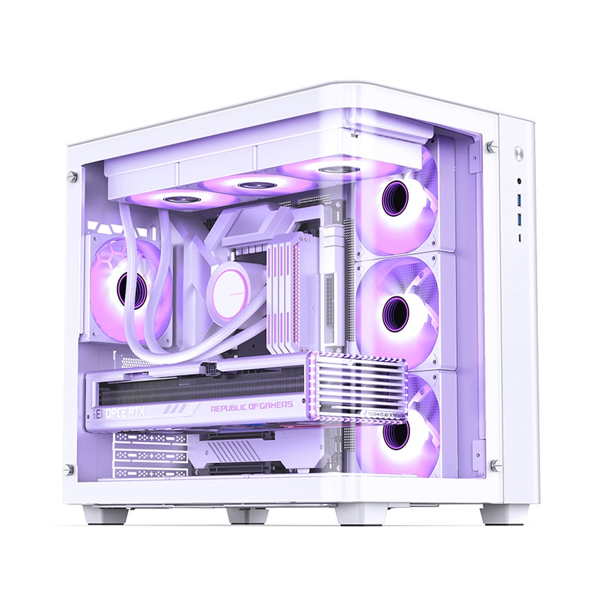 Vỏ case Jonsbo TK-3 White ( Mid Tower/Màu Trắng)  