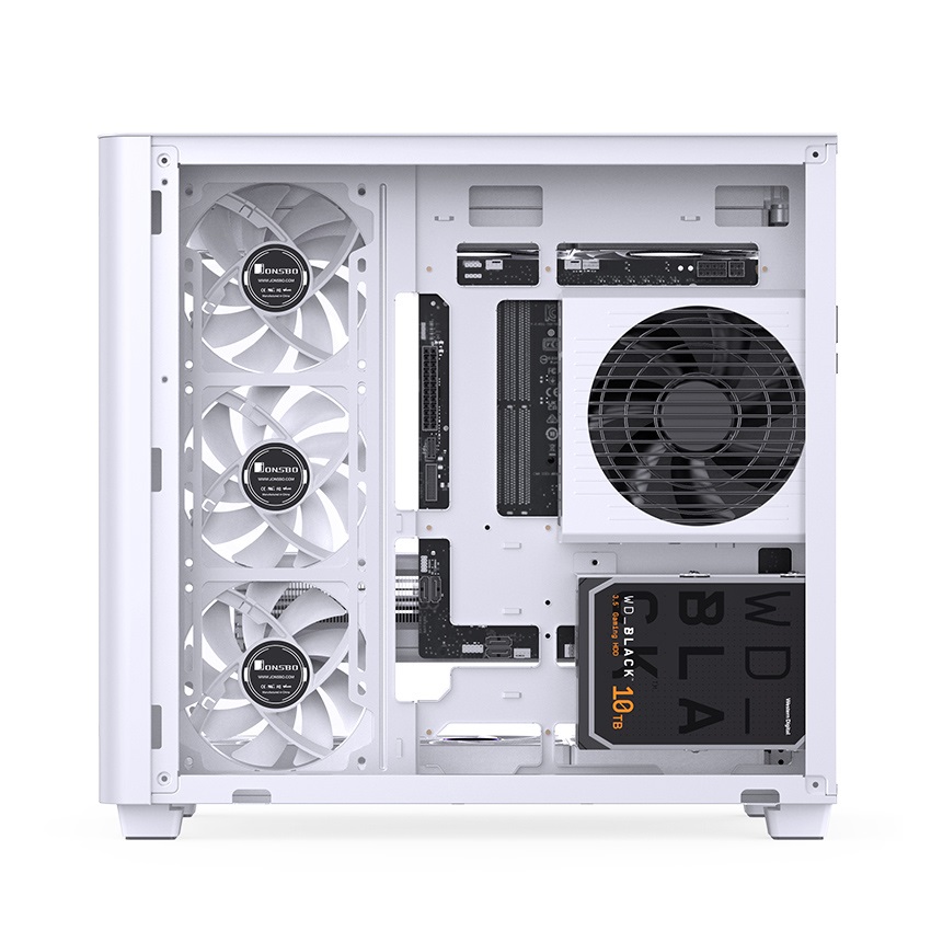 Vỏ case Jonsbo TK-3 White ( Mid Tower/Màu Trắng)  