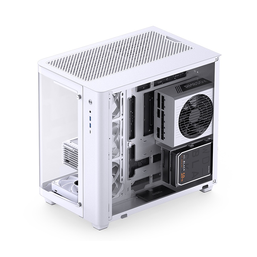 Vỏ case Jonsbo TK-3 White ( Mid Tower/Màu Trắng)  