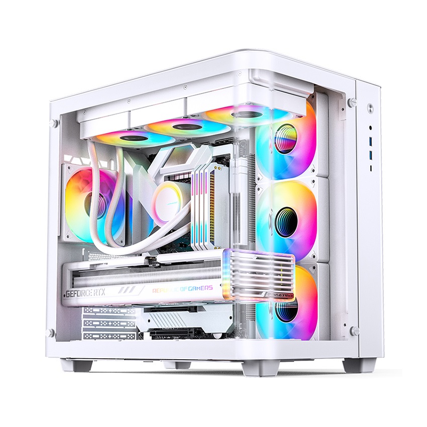 Vỏ case Jonsbo TK-3 White ( Mid Tower/Màu Trắng)  