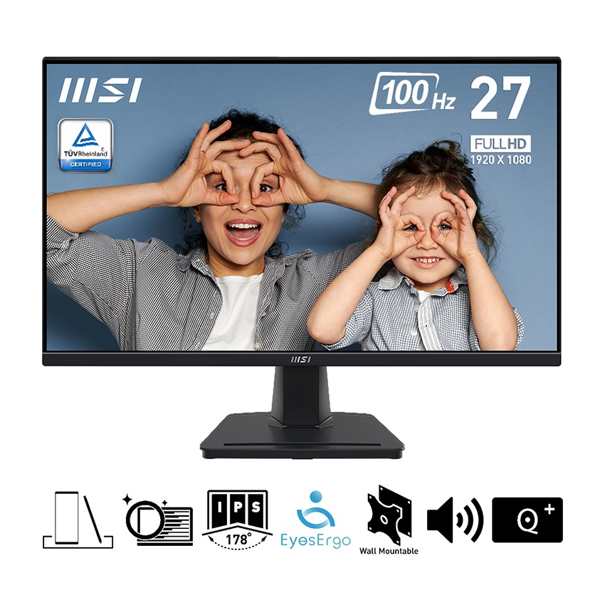 Màn hình MSI PRO MP275 (27 inch/FHD/IPS/100Hz/1ms/Loa)