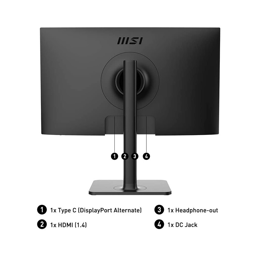 Màn hình MSI MD241P (23.8 inch/FHD/IPS/75Hz/5ms/USB-C/Loa/Đen)