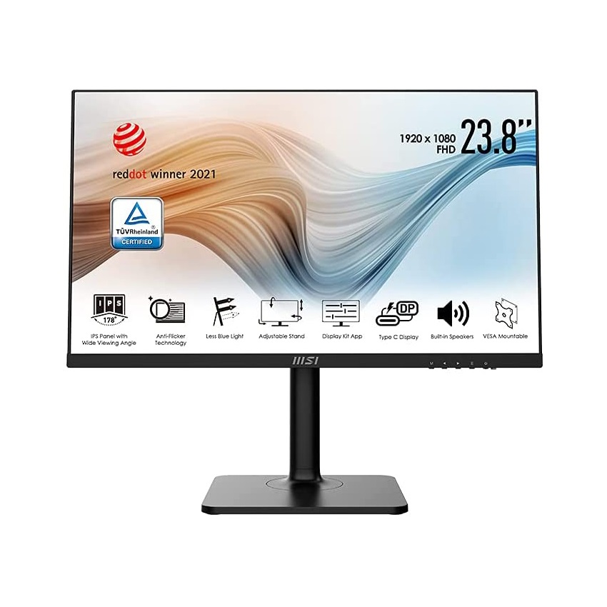 Màn hình MSI MD241P (23.8 inch/FHD/IPS/75Hz/5ms/USB-C/Loa/Đen)