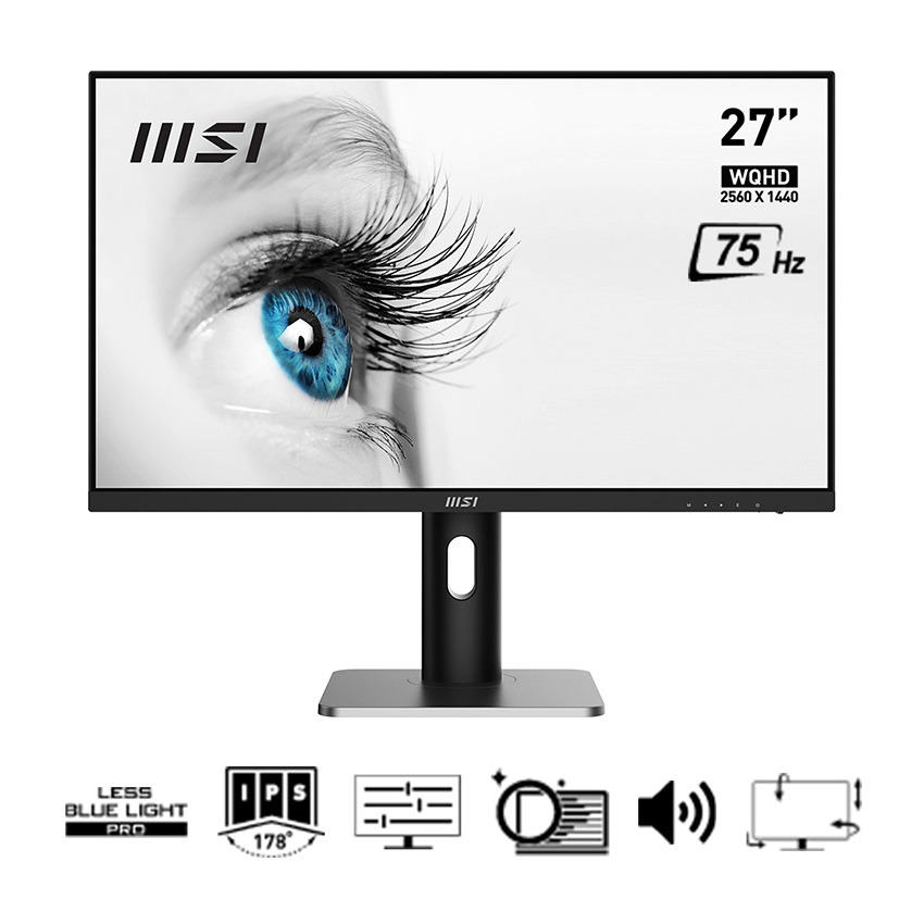 Màn hình MSI Pro MP273QP (27 inch/WQHD/IPS/75Hz/1ms)