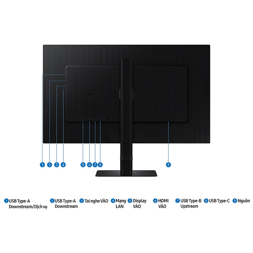 Màn hình Samsung ViewFinity S8 S80UD LS27D804UAEXXV (27 inch/UHD/IPS/60HZ/5Ms/USB-C 90W)