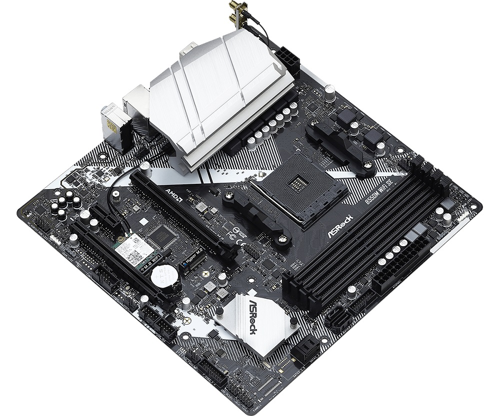 MAINBOARD ASROCK B550M WIFI SE (SOCKET AM4, M-ATX, 4 KHE RAM)