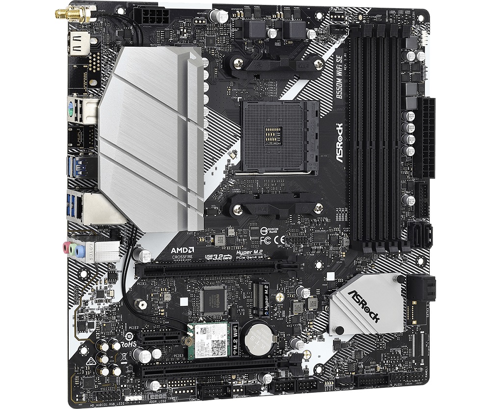 MAINBOARD ASROCK B550M WIFI SE (SOCKET AM4, M-ATX, 4 KHE RAM)