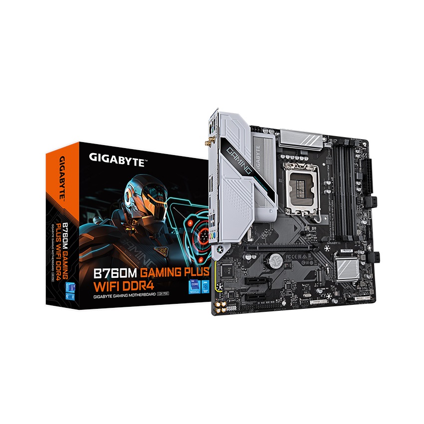 Mainboard Gigabyte B760M GAMING PLUS WIFI DDR4 (Intel B760, LGA1700, 4 x DDR4 128GB, mATX)