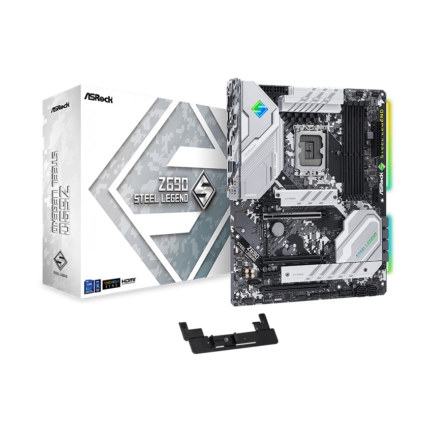 Mainboard ASROCK Z690 STEEL LEGEND (Intel Z690, Socket 1700, ATX, 4 khe Ram DDR4)