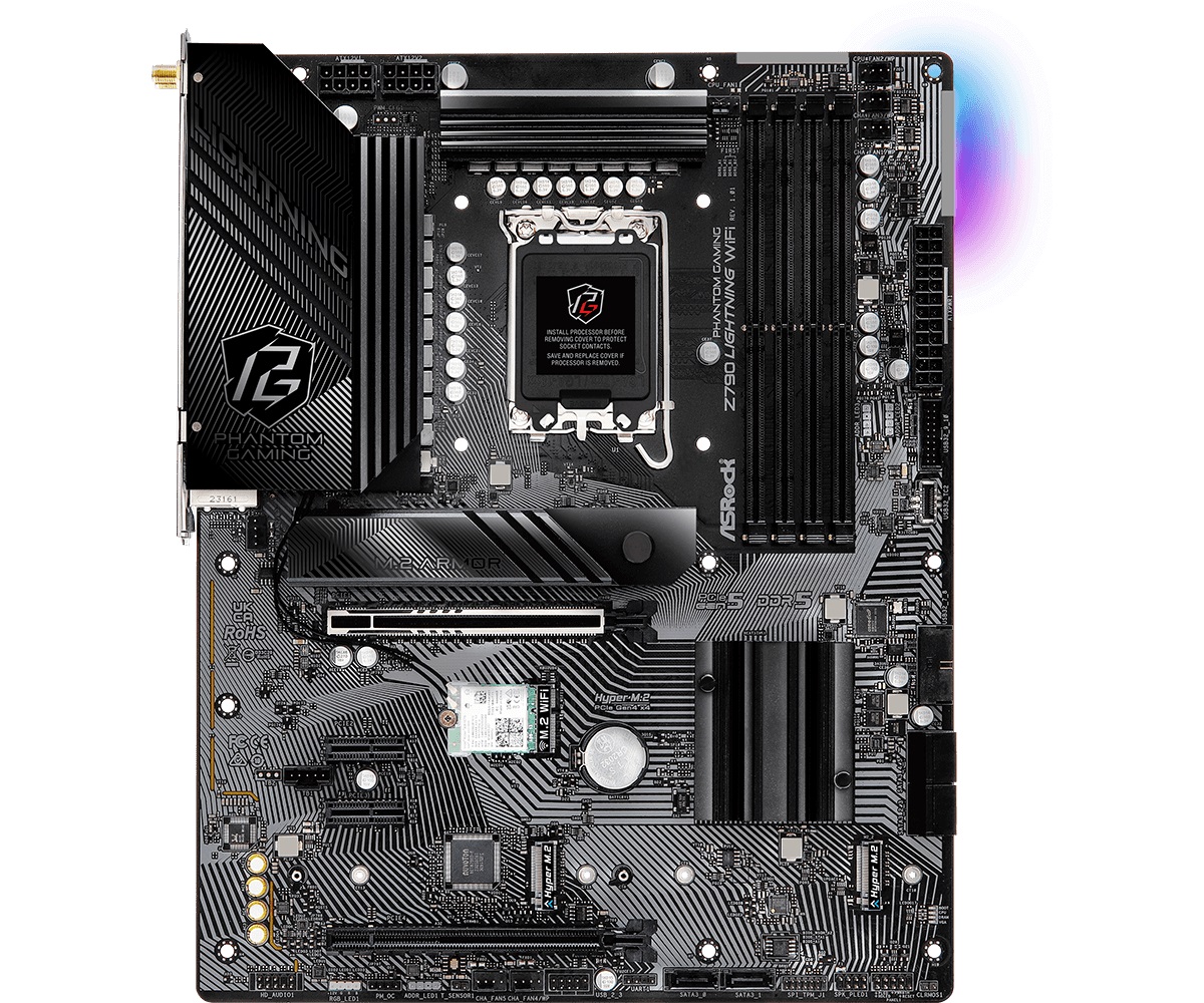 Mainboard ASRock Z790 Lightning Wifi DDR5 | Intel Z790, Socket 1700, ATX, 4 khe DDR5