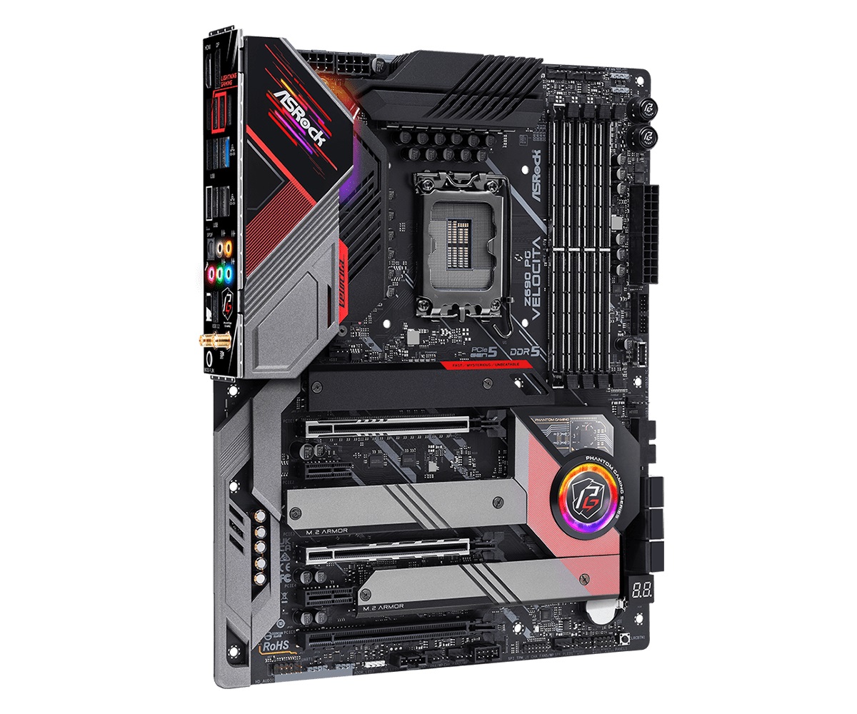 Mainboard Asrock Z690 PG Velocita DDR5 WIFI (Intel Z690, Socket 1700, ATX, 4 khe RAM DDR5)