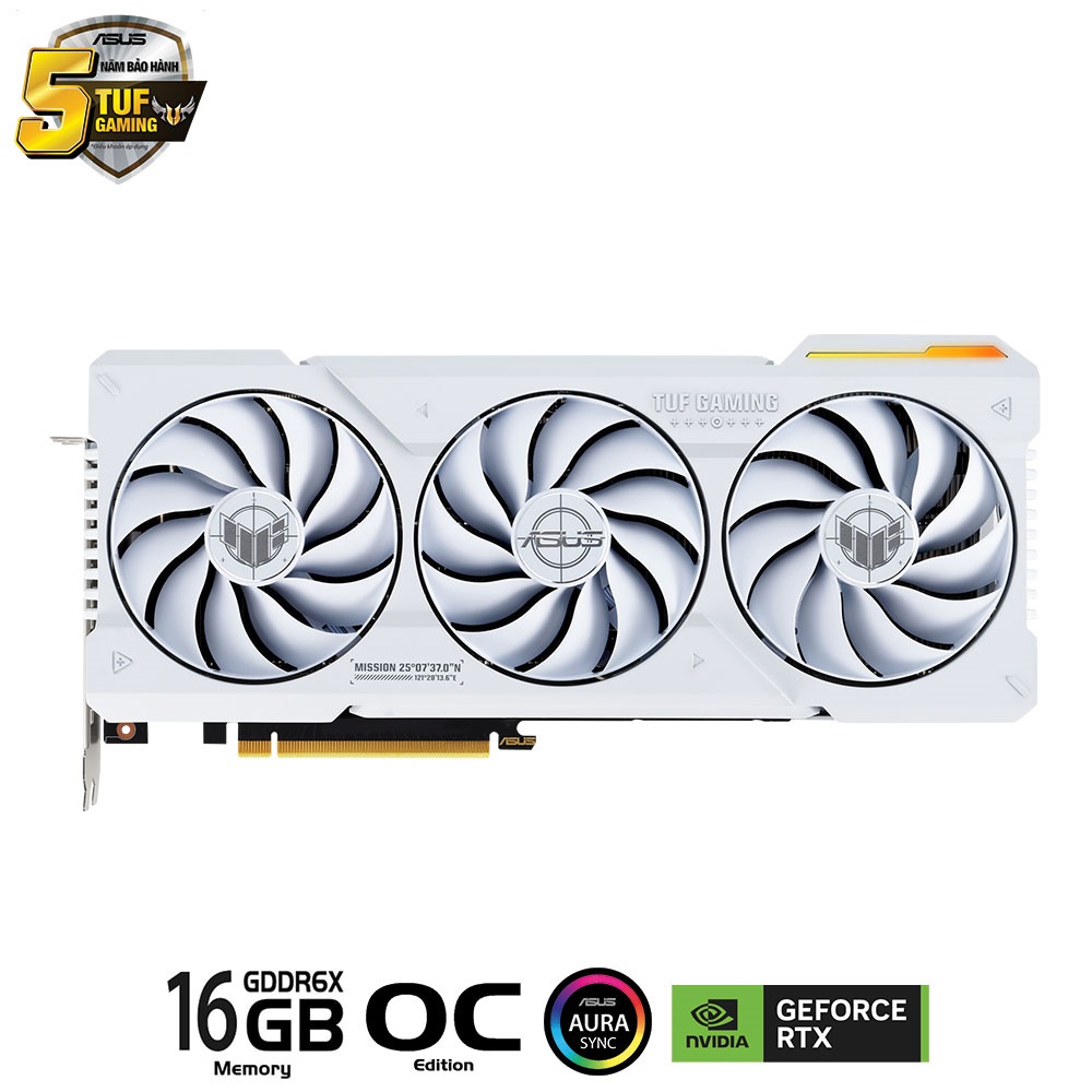 VGA Asus TUF RTX 4070 Ti SUPER-O16G-GAMING WHITE EDITION