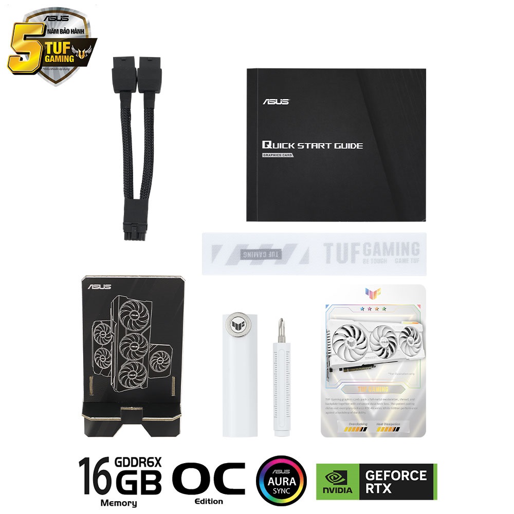 VGA Asus TUF RTX 4070 Ti SUPER-O16G-GAMING WHITE EDITION