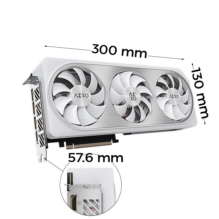 VGA Gigabyte RTX 4070 Ti SUPER AERO OC-16G