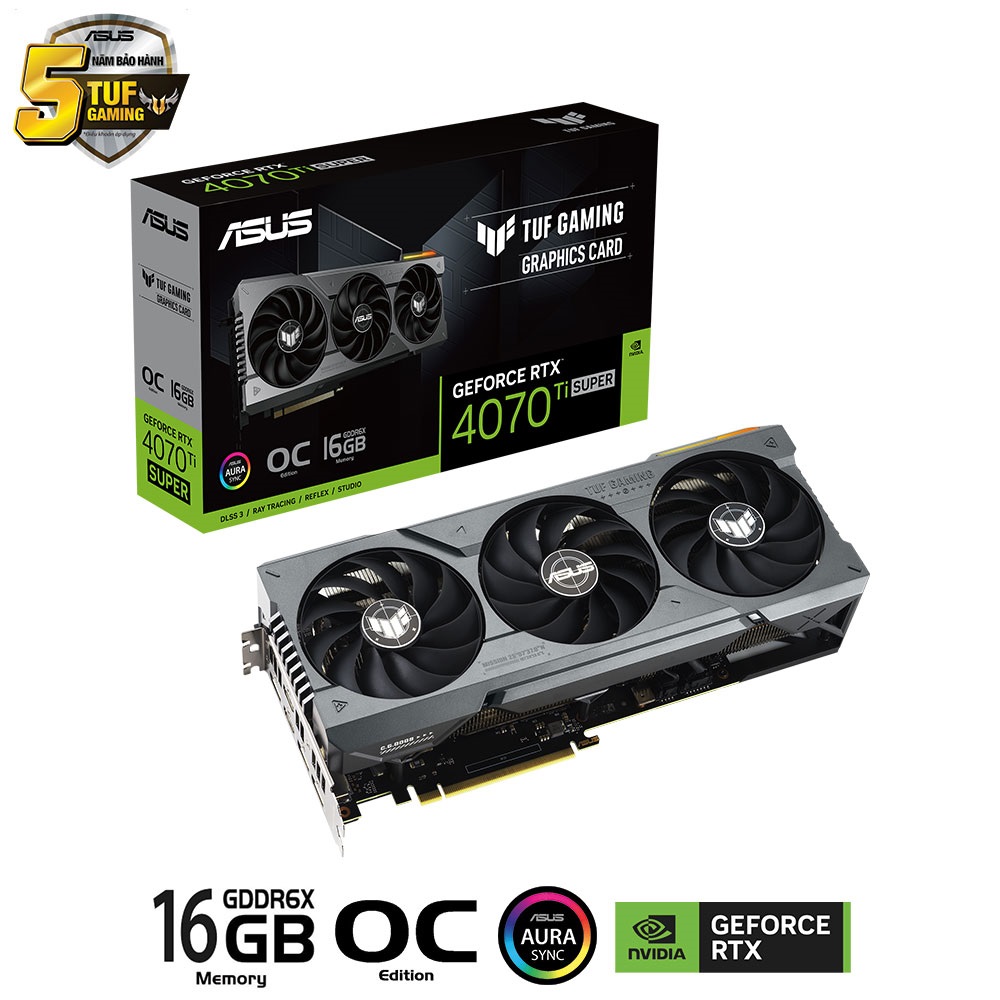 VGA Asus TUF RTX 4070 Ti SUPER-O16G-GAMING