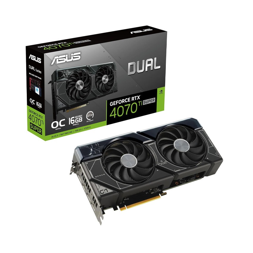 VGA ASUS DUAL-RTX 4070 Ti SUPER-O16G