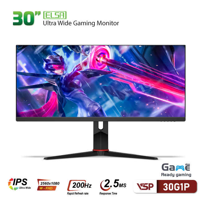 Màn hình VSP ELSA 30G1P 30 inch W-FHD IPS 200Hz 2.5ms