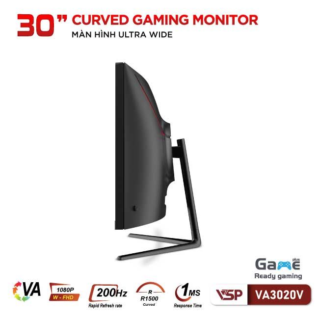 Màn hình VSP VA3020V (30 inch/WFHD/VA/200Hz/1ms/Cong)