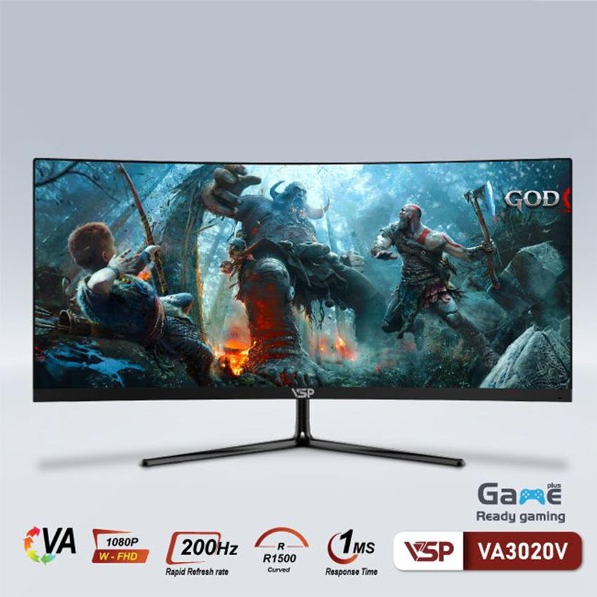 Màn hình VSP VA3020V (30 inch/WFHD/VA/200Hz/1ms/Cong)