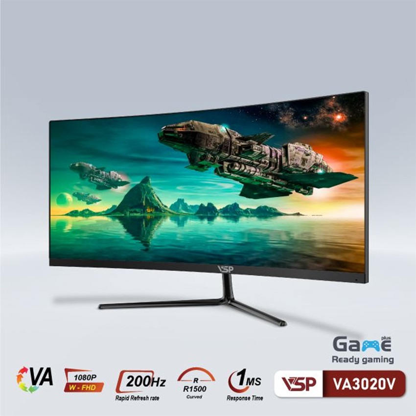 Màn hình VSP VA3020V (30 inch/WFHD/VA/200Hz/1ms/Cong)