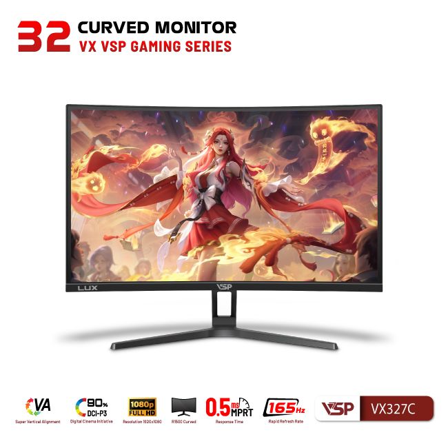 Màn hình VSP VX327C Cong (32 inch/FHD/VA/165Hz/0.5ms/Cong)