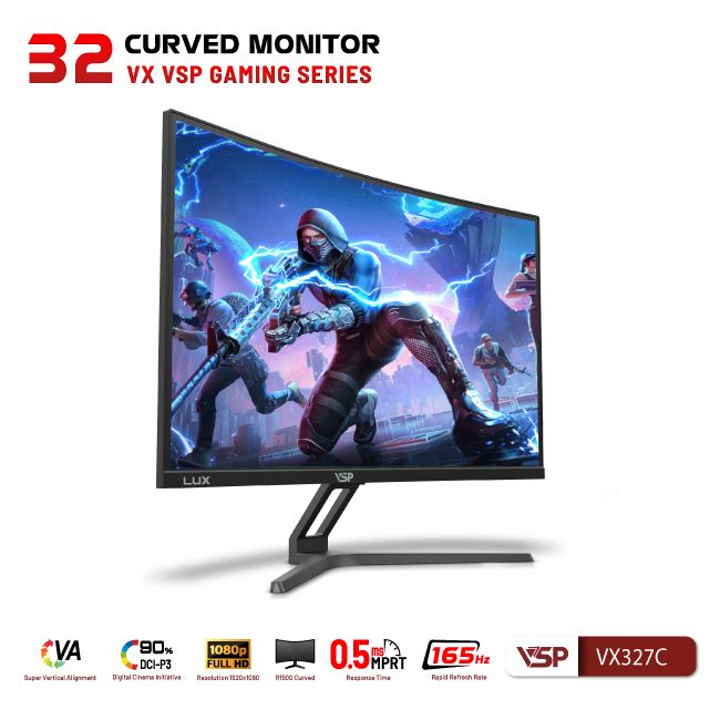 Màn hình VSP VX327C Cong (32 inch/FHD/VA/165Hz/0.5ms/Cong)