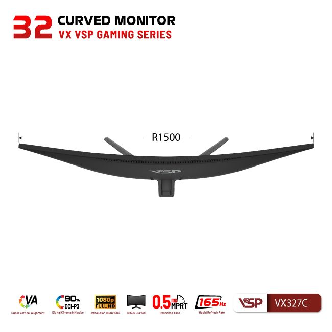 Màn hình VSP VX327C Cong (32 inch/FHD/VA/165Hz/0.5ms/Cong)
