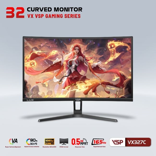 Màn hình VSP VX327C Cong (32 inch/FHD/VA/165Hz/0.5ms/Cong)