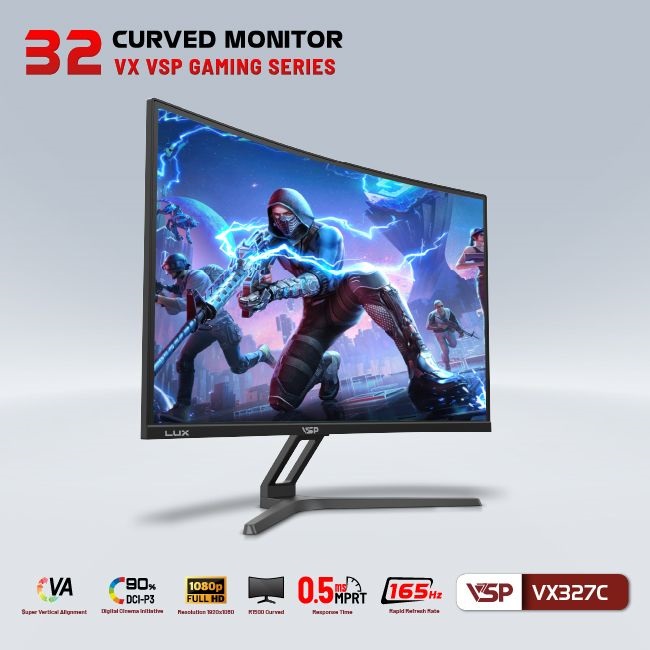 Màn hình VSP VX327C Cong (32 inch/FHD/VA/165Hz/0.5ms/Cong)