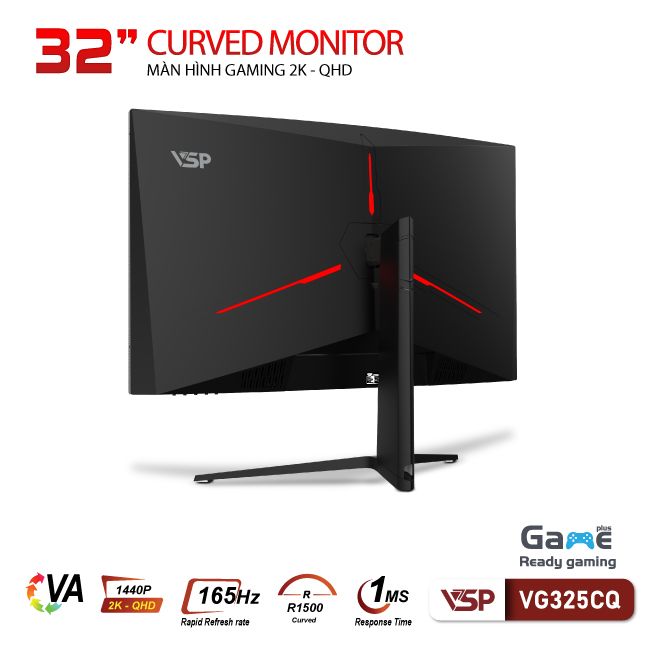 Màn hình Gaming VSP VG325CQ (32 inch/2K/VA/165Hz/1ms/Cong)