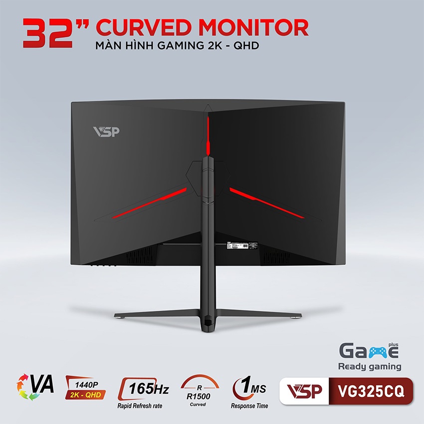 Màn hình Gaming VSP VG325CQ (32 inch/2K/VA/165Hz/1ms/Cong)