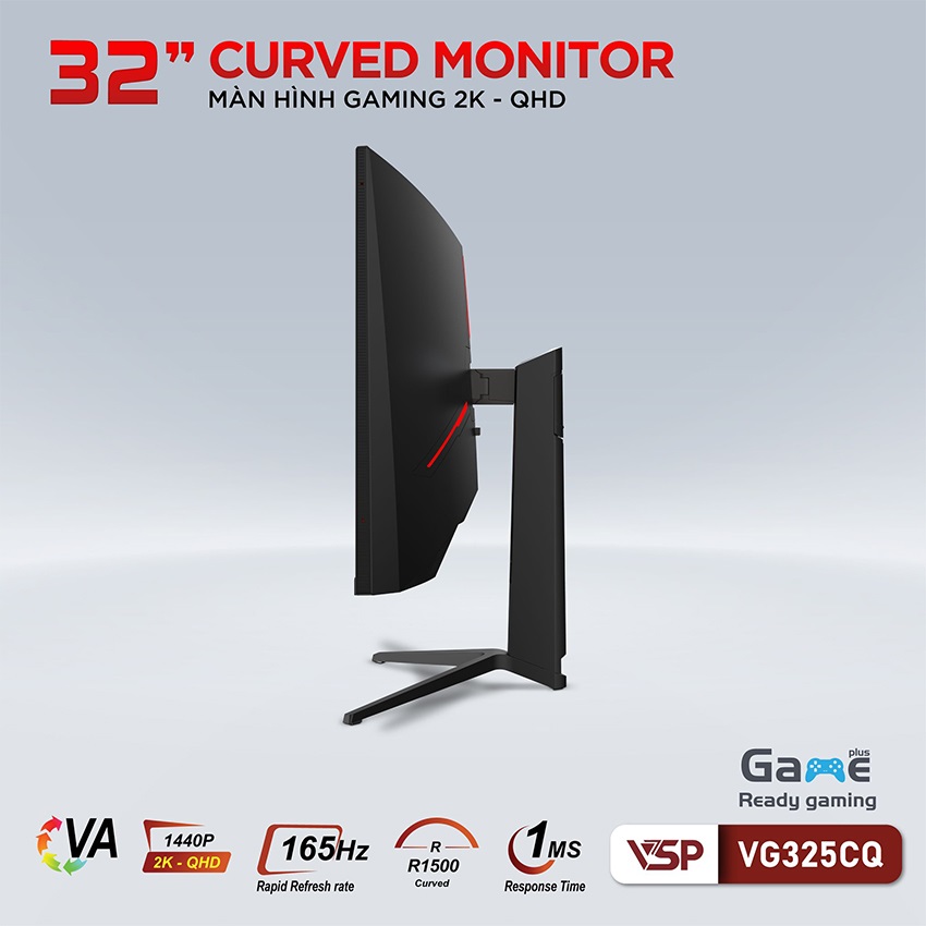 Màn hình Gaming VSP VG325CQ (32 inch/2K/VA/165Hz/1ms/Cong)