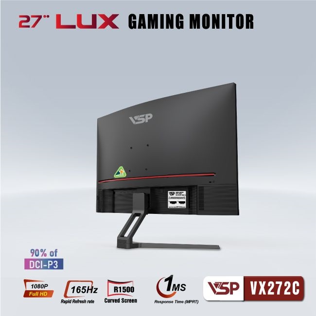 Màn hình cong VSP 27inch VX272C (27 inch/FHD/VA/165Hz/1ms/Cong)