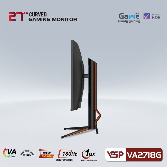 Màn hình cong VSP 27inch VA2718G (27 inch/FHD/VA/180Hz/1ms/Cong)